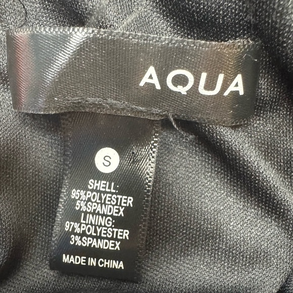 Aqua Ditsy Floral Black Dress Ruffle High Neck Embroidery Small Whimsigoth Boho - Picture 16 of 16